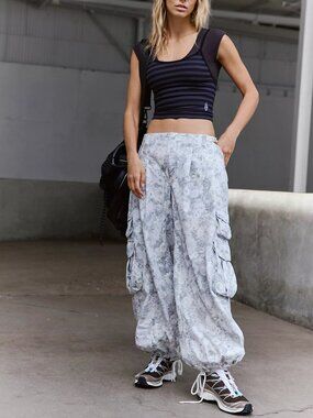 Charmer Printed Utility Pants